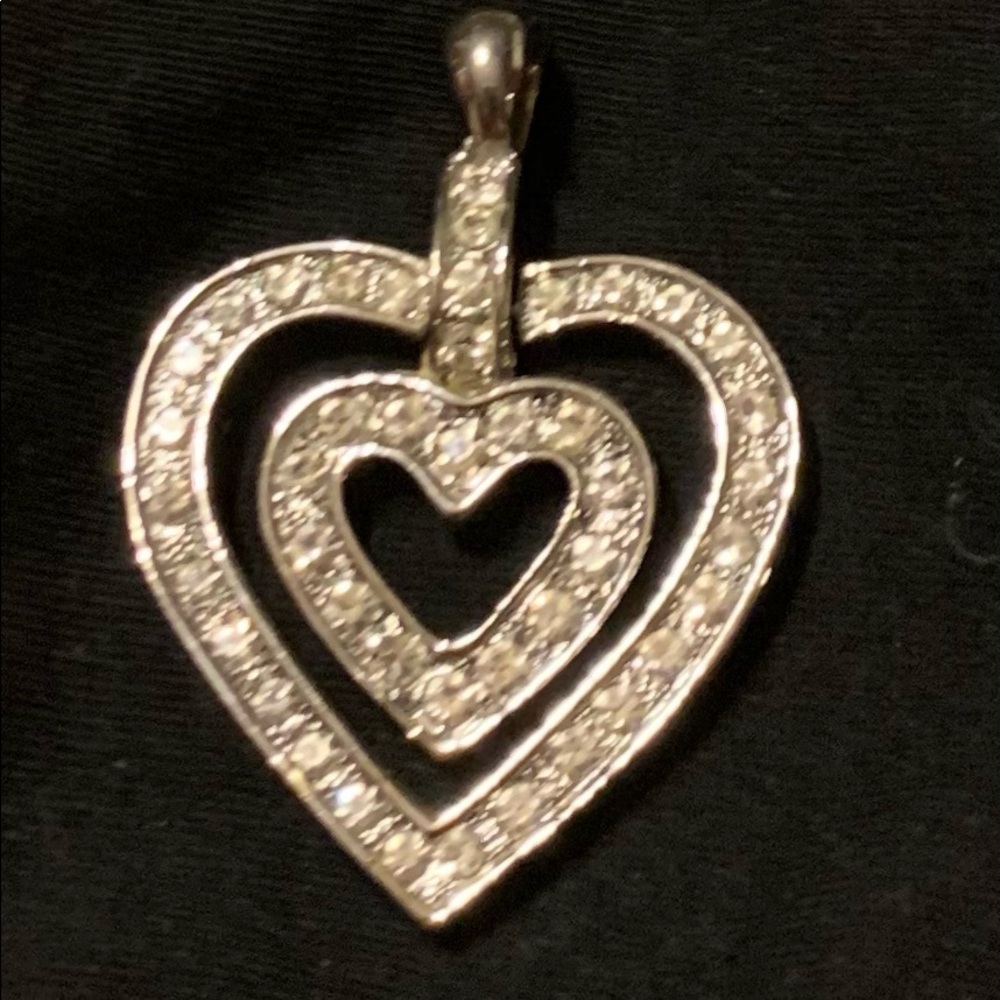 Big Silver Hearts Pendant